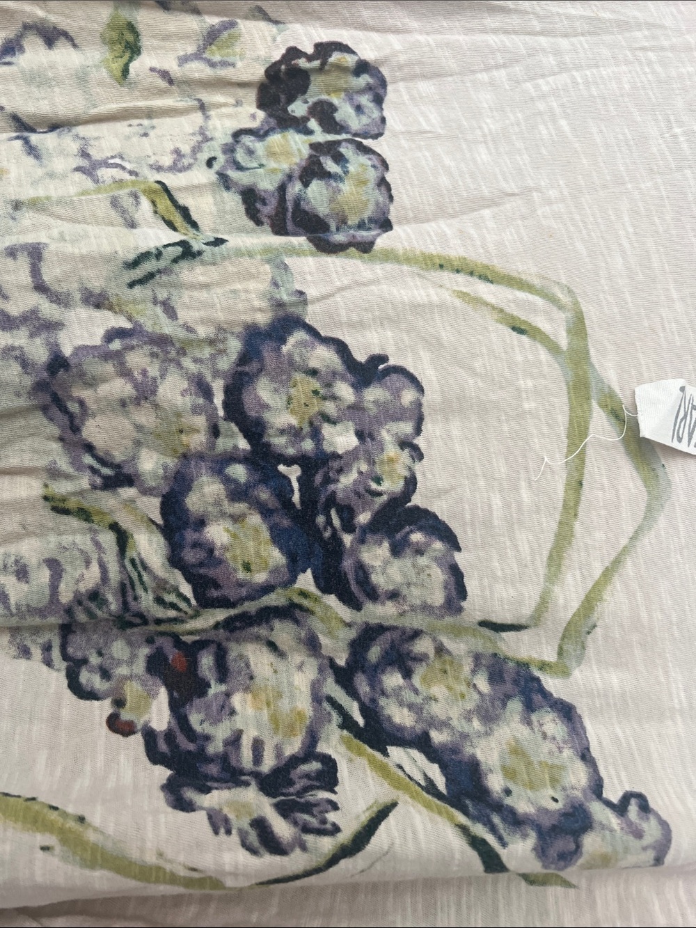 Magnolia Pearl Cream Tee with Green & Purple Floral Vase Print - Picture 7 of 7